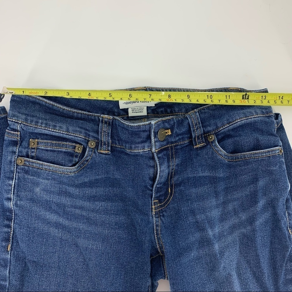 * Vineyard Vines Medium Wash Skinny Jeans Size 0 Preppy Coastal Denim - Picture 5 of 12